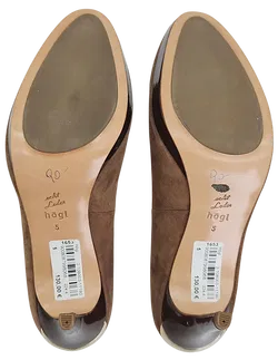 Högl Damen Veloursleder Pumps, braun - EU 37,5 - Bild 5