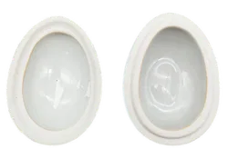 Ei-förmiges Schmuck-Döschen - Bemalt / 11x9x6 cm - Bild 2