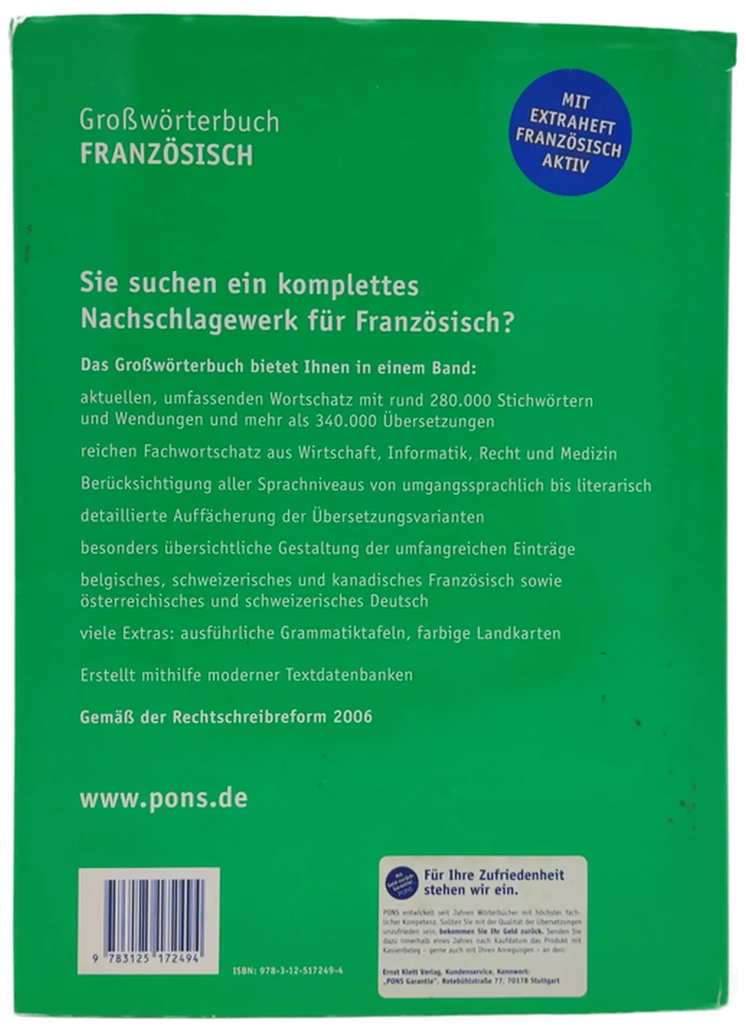 PONS Großwörterbuch Französisch 2006 – Bild 2