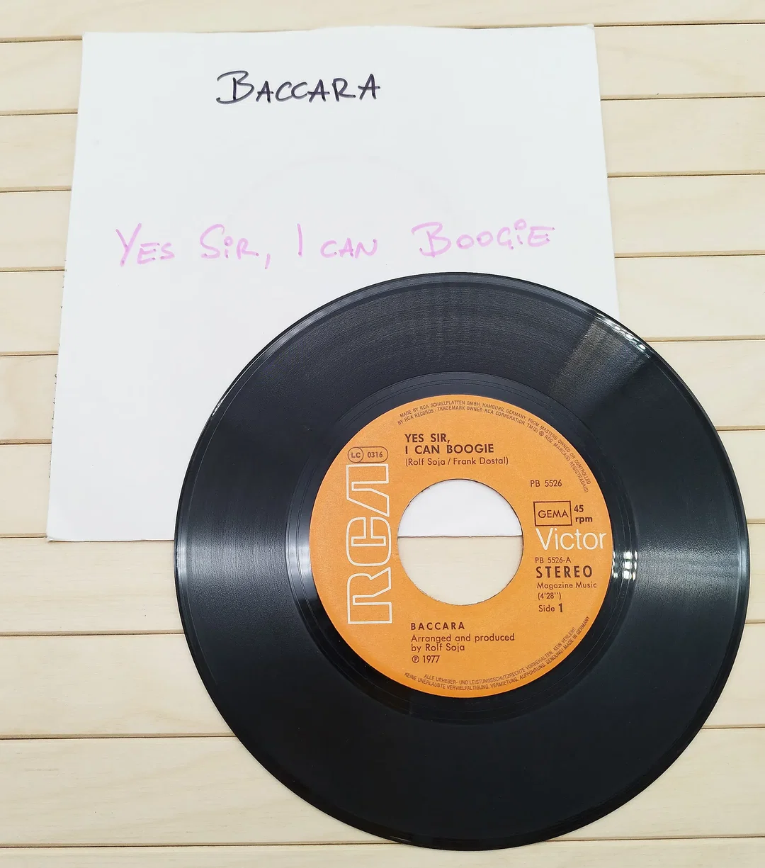 Baccara, Vinyl Singles, 4 Stück im Set  – Bild 4