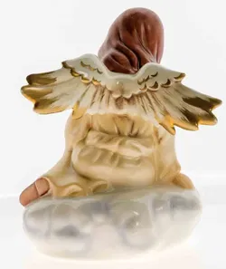 Goebel Engel „Lesender Engel“ Porzellanfigur, H 15 cm - Bild 2