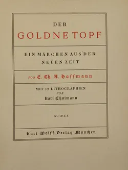 Der Goldne Topf. Ein Märchen aus der Neuen Zeit. - E.Th.A. Hoffmann - Bild 2