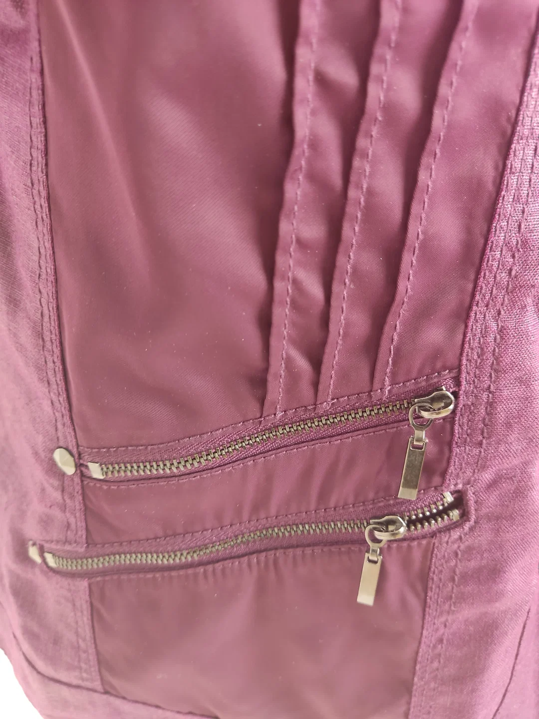 Jacke "Bonita", kurzarm mit Kragen, lila mit Taschen, Größe 44 – Bild 3