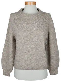 VILA Damen Wollpullover, beige - Gr. M  - Bild 1