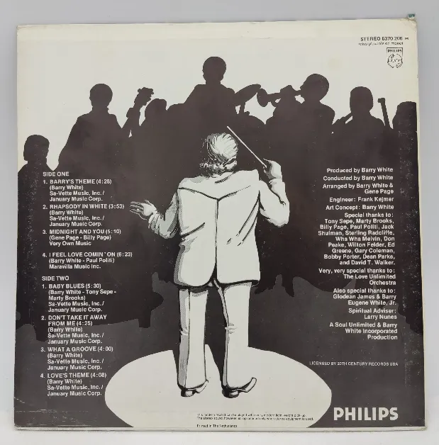 Langspielplatte - The Love Unlimited Orchestra - Rhapsody In White – Bild 2