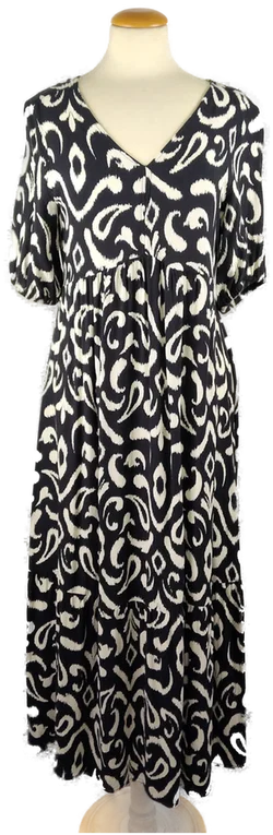 Damen Maxikleid Sonstige Viskose Bedruckt Gr.40 | Sommerleicht - Bild 1