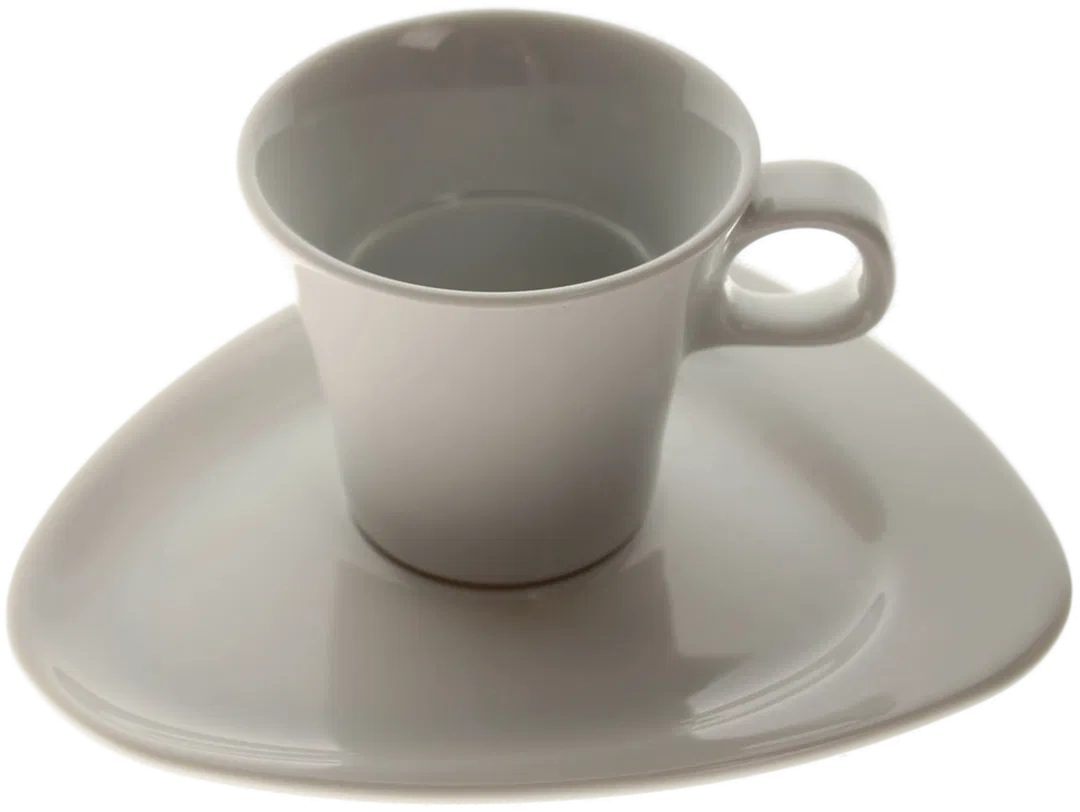 Eschenbach Porzellan Mocca-Tassen mit Untertassen | 6-teiliges Set | Made in Germany - Bild 1