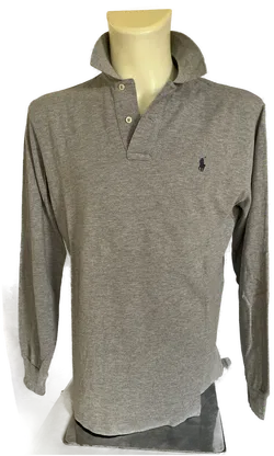 RALPH LAUREN Herren Langarm-Shirt grau Gr. M - Bild 1