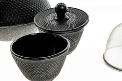 Asia Gusseisen-Teeset mit Teefilter und 2 Tassen – Vorschau 2