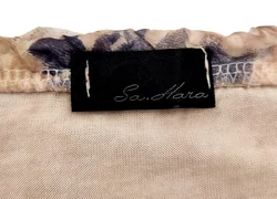 Sa.Hara Damenbluse beige  mit blauem Muster- Gr. 42 - Bild 4