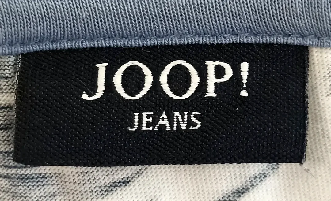 Joop! Herrentshirt gemustert blau/weiß Gr. M – Bild 4