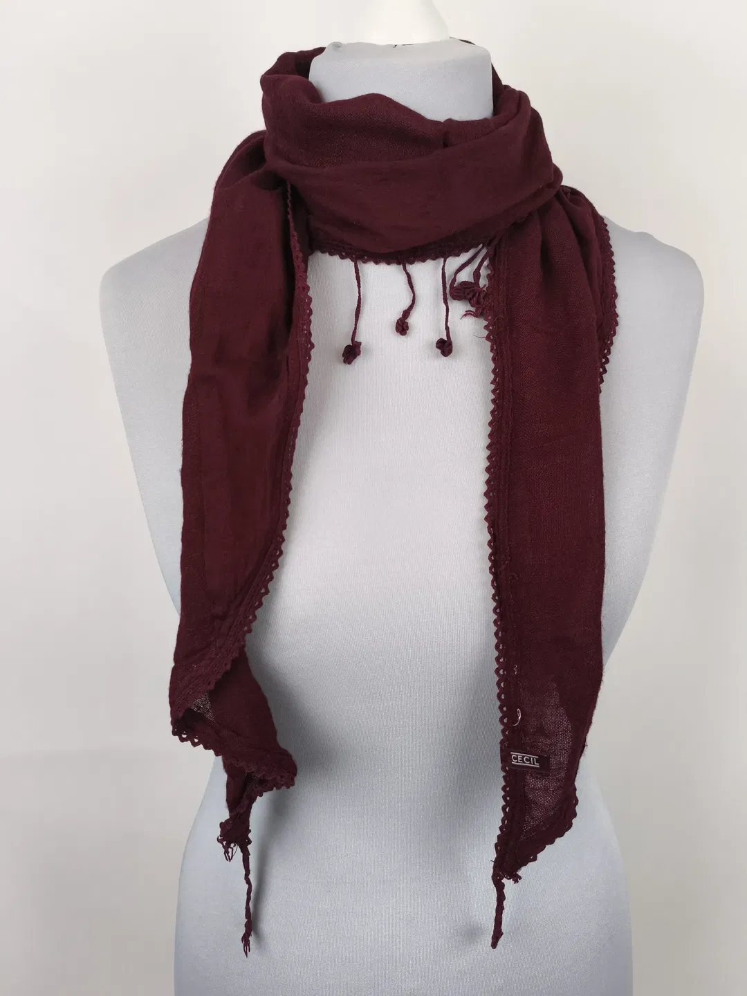 dünner Schal, Cecil, dunkelrot - Bild 1