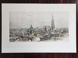 Wien - Luigi Kasimir - Radierung in Farbe  - Bild 1