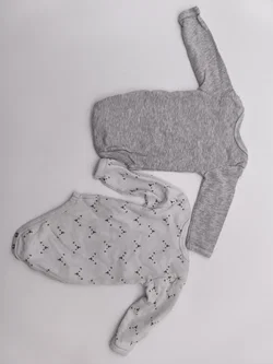 2er Set "my baby" Bodies, Langarm, Gr. 50/56 – Vorschau 2