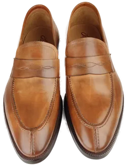Stefano Branchini Leder Herrenslipper, braun - Gr. 43 - Bild 3