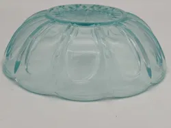 Vintage Glasschüssel in Himmelblau - Bild 4