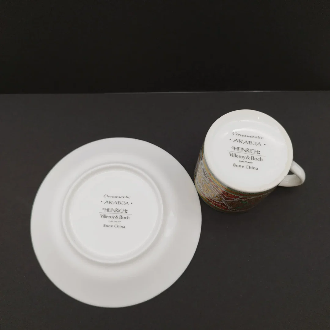 Villeroy & Boch Heinrich Mokkaset, Ornamentic Arabja, Porzellan 2-tlg. | Sammlerstück – Bild 4