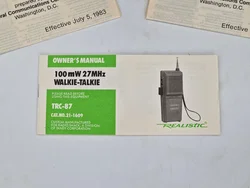 Realistic TRC-87 1-Kanal CB-Walkie-Talkie Set (2 Stück) - Schwarz - OVP - Bild 8