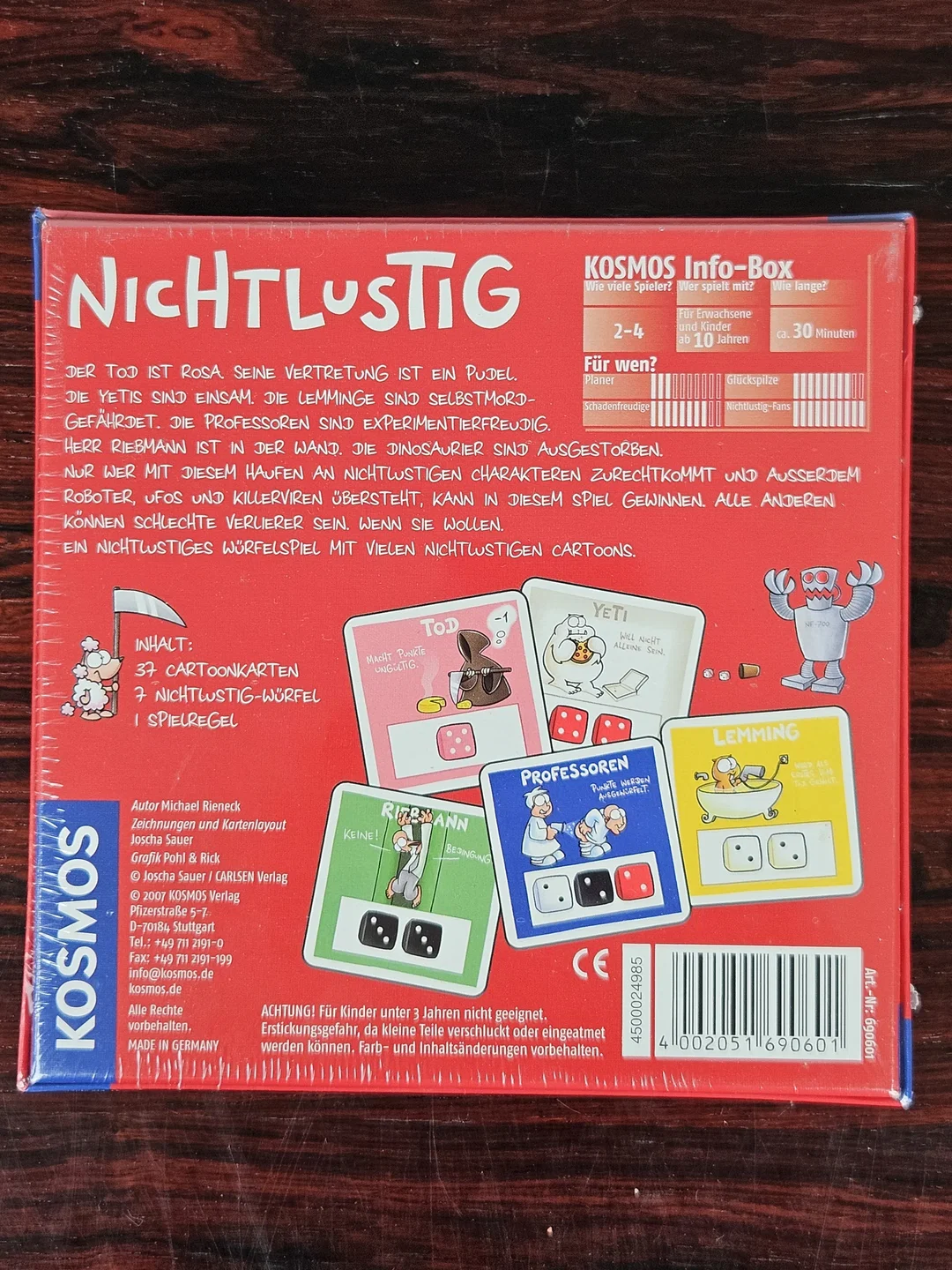 NICHTLUSTIG - Gesellschaftsspiel - KOSMOS - von Joscha Sauer – Bild 2