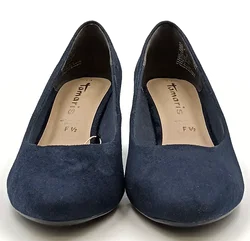 Tamaris Damen Wildlederpumps dunkelblau F 1/2 - Gr. 39 - Bild 2