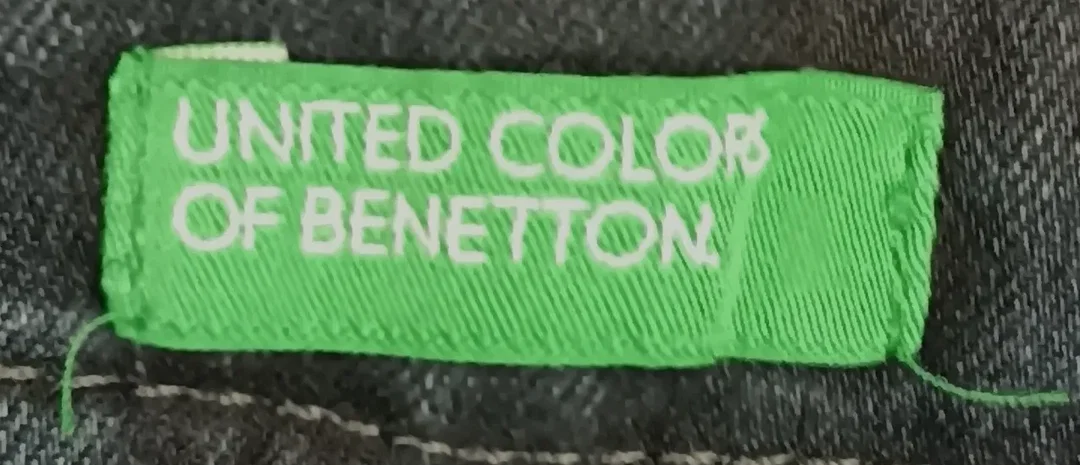 United Colors of Benetton Damen Jeans Latzhose blau Gr. XS/ECH – Bild 3