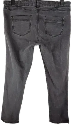 Jeans 'Bexleys Edition' lang mit Stretch, dunkelgrau mit Taschen, Größe 46 - Bild 3