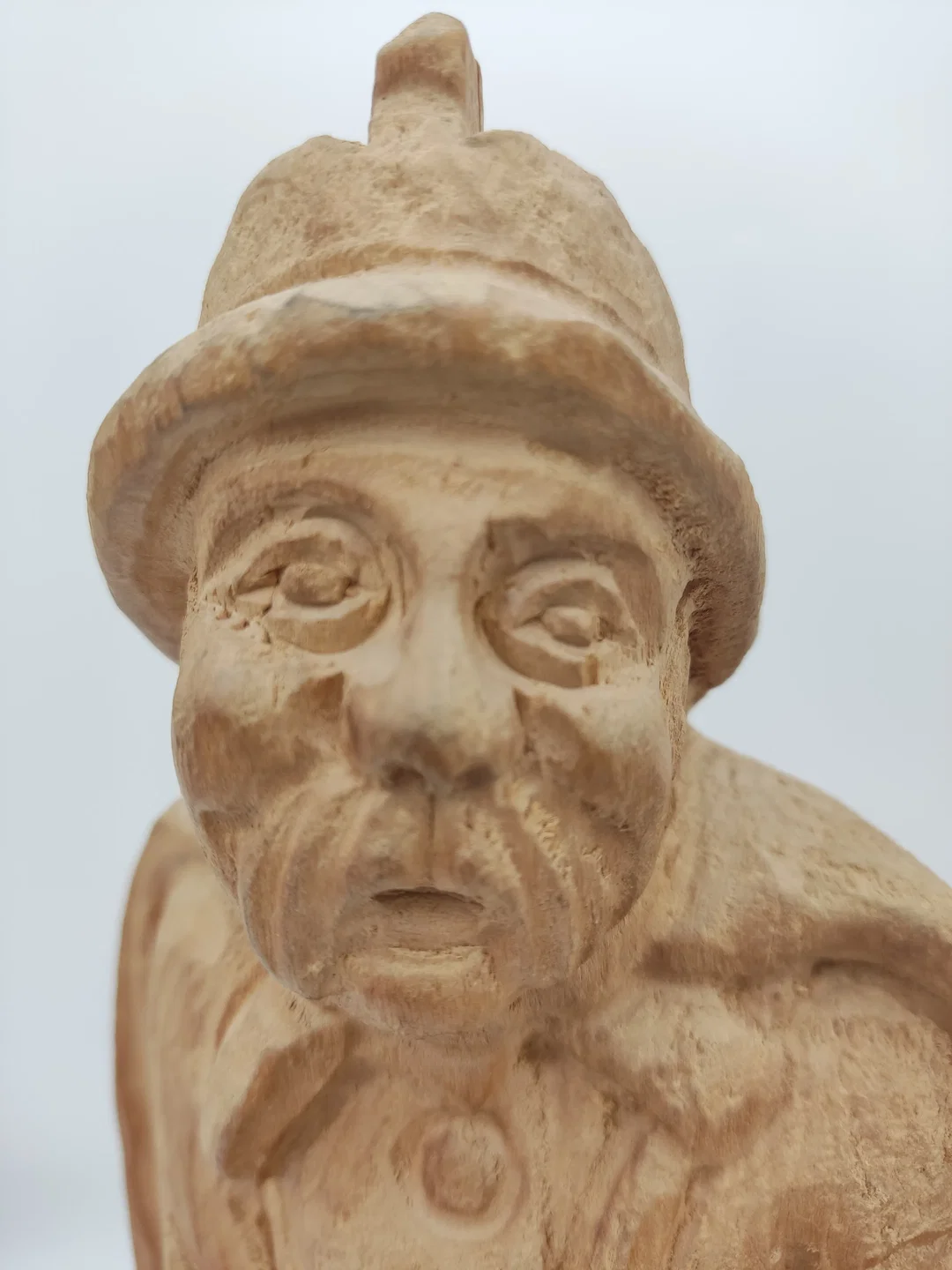 Nachtwächter Figur Handarbeit Holz 44 cm | Handgeschnitztes Unikat – Bild 9