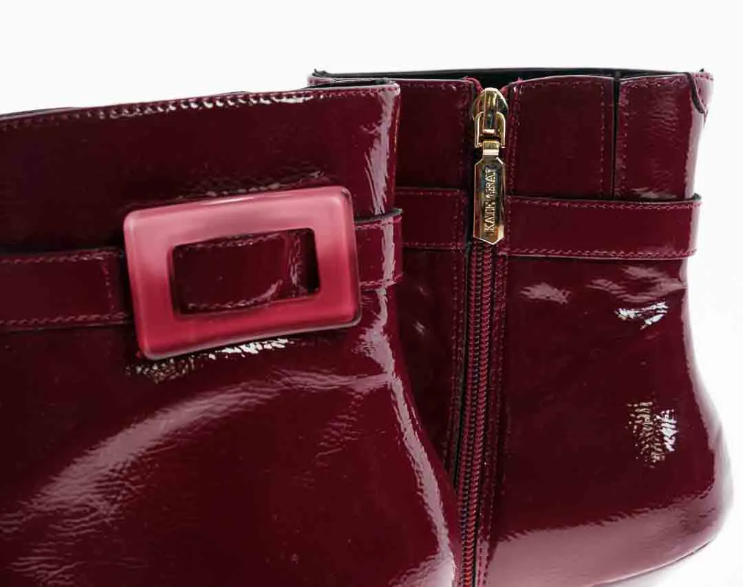 KATE GRAY Damen Stiefeletten in bordeaux, Größe 37 – Bild 4