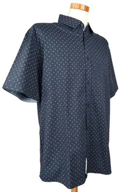 Tom Tailor Herren Kurzarmhemd, blau - Gr. XXXL  - Bild 3