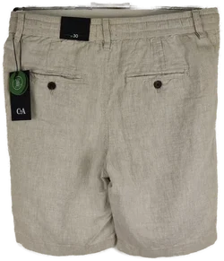 Herren Leinen-Shorts C&A Beige | Sommerleicht - Bild 2