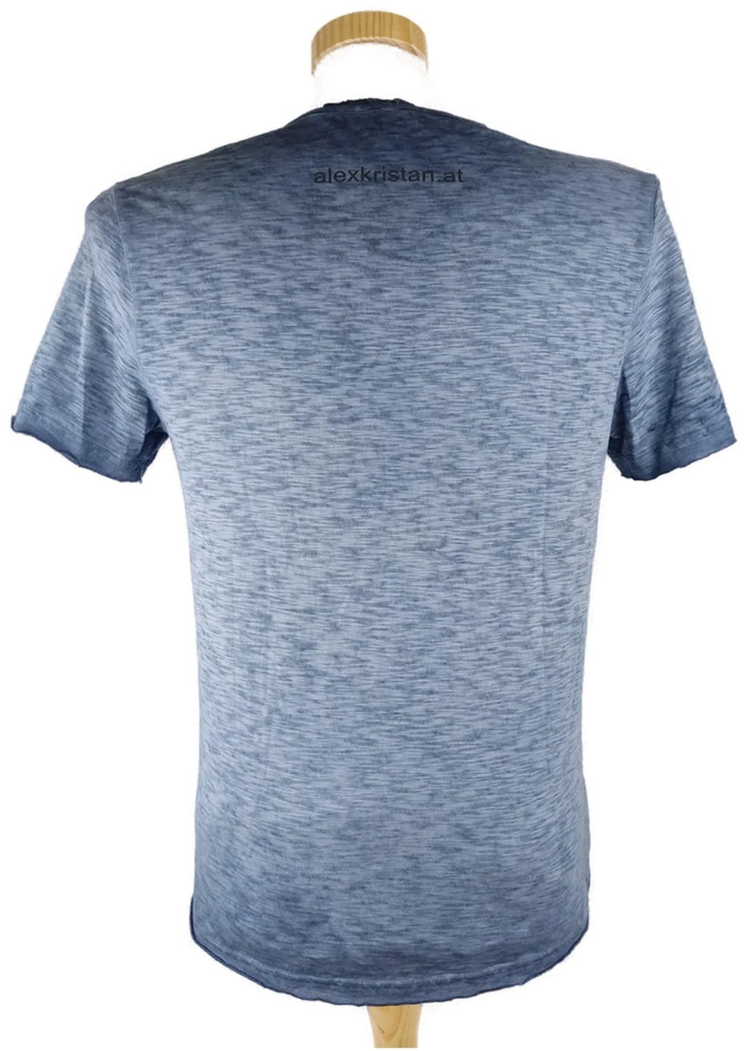Spreadshirt "Spreadshirt" kurzarm mit Rundhalsausschnitt, graublau mit Aufdruck, Größe S – Bild 2