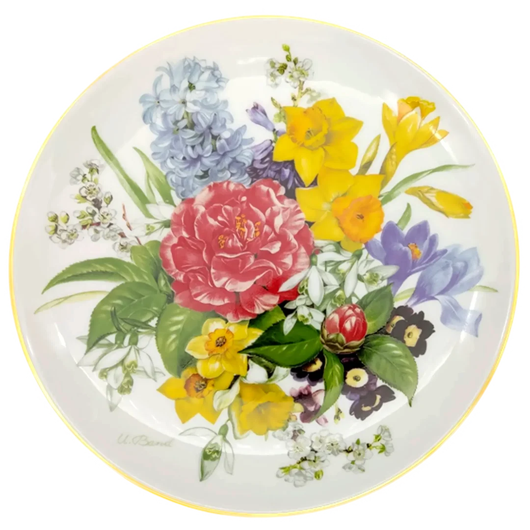 Hutschenreuther Sammelteller 1987 - „Frühlingsmorgen“ von Ursula Band (Teller 2870 B) - Bild 4
