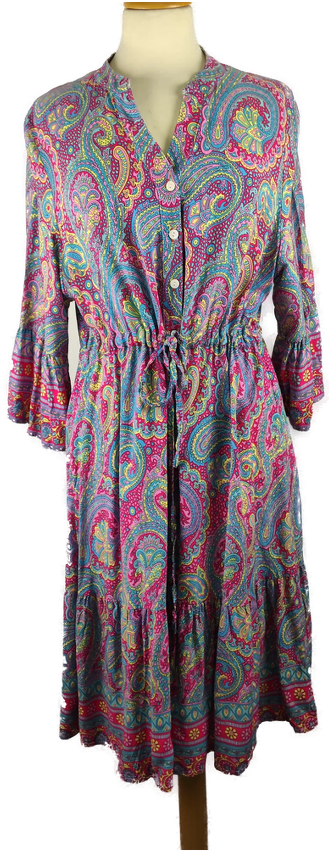 Midikleid Sonstige Bedruckt Gr.44 | Sommer-Spaziergang - Bild 4