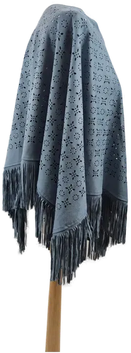 Poncho in Blau  - Bild 2