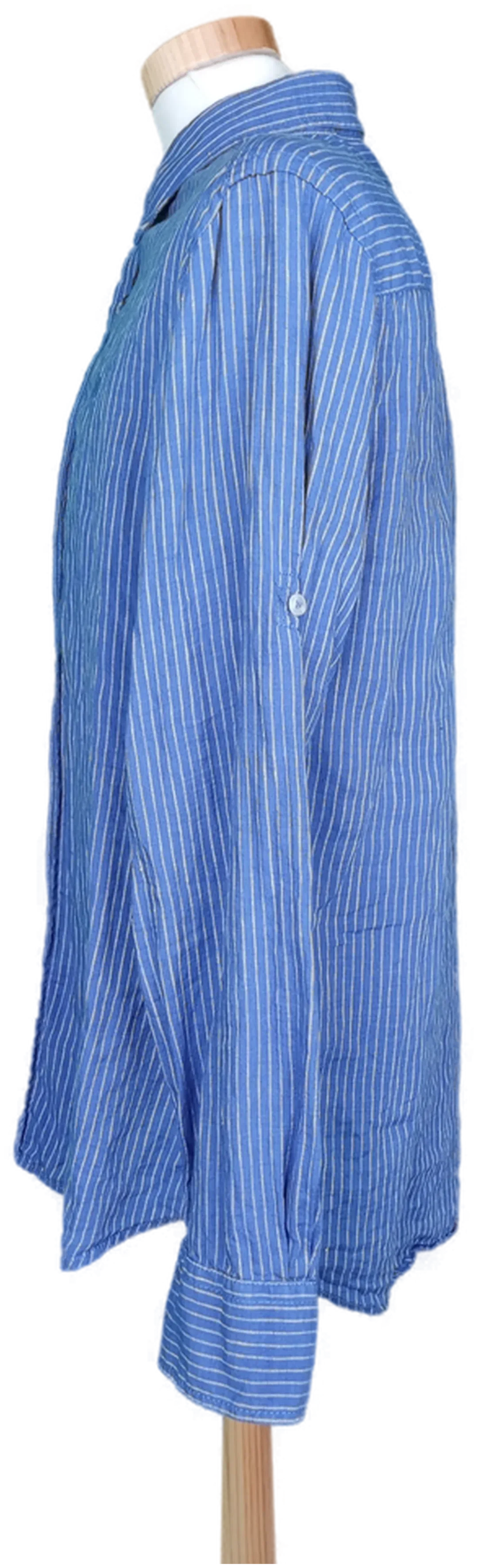 Jean Carriere Herren Hemd blau getreift - L – Bild 3