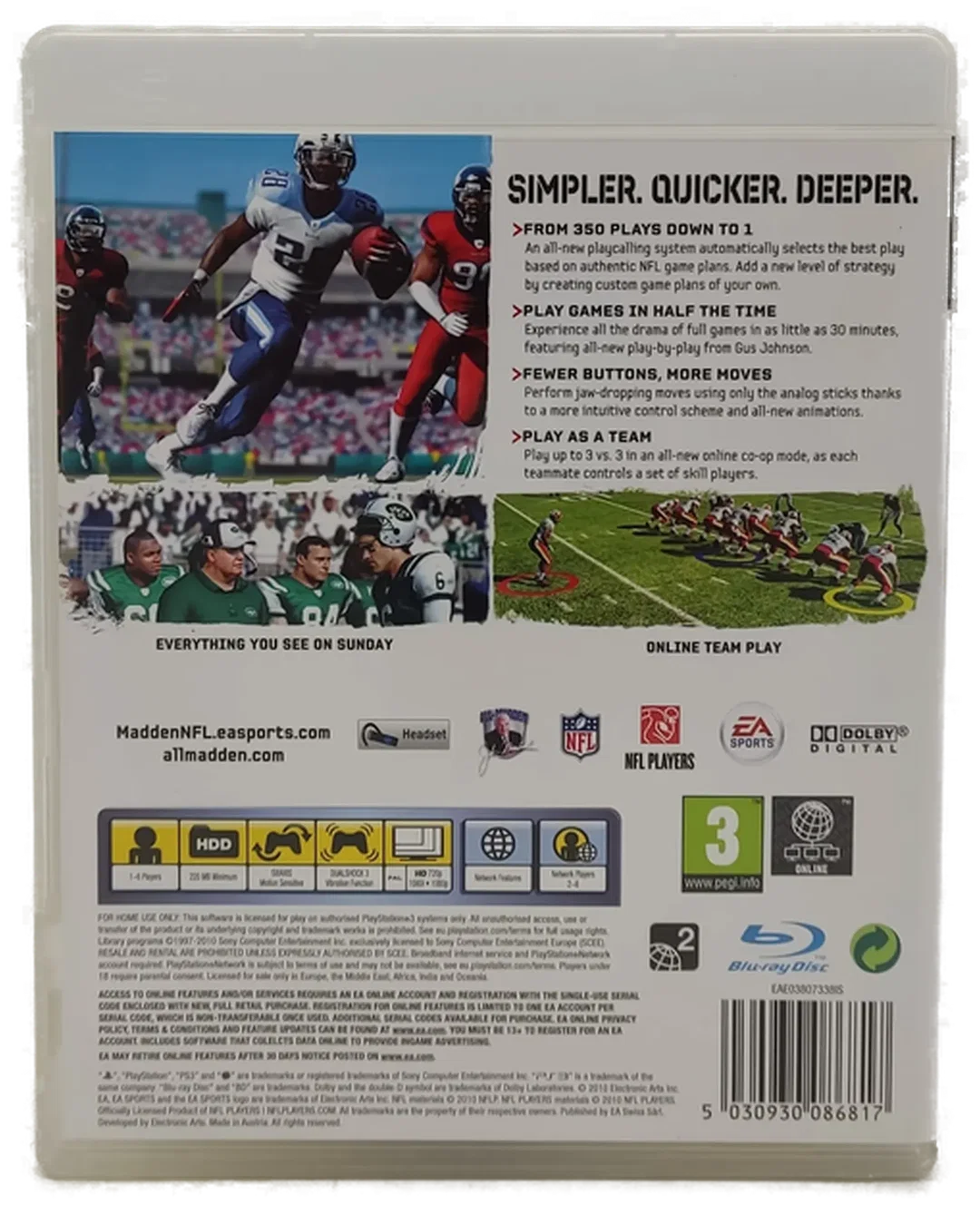 Playstation Sony PS3 Spiel "Madden NFL 11" – Bild 2