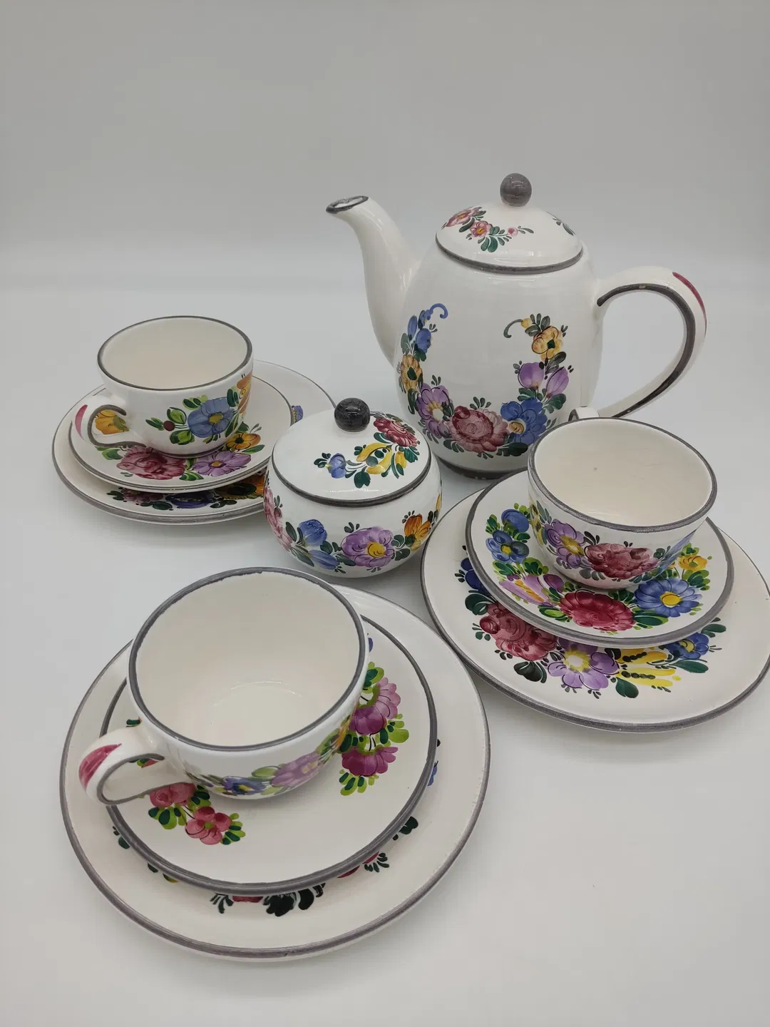 Gmundner Keramik Kaffee/Teeservice 'Bauernblume' - 11-teilig - Bild 4