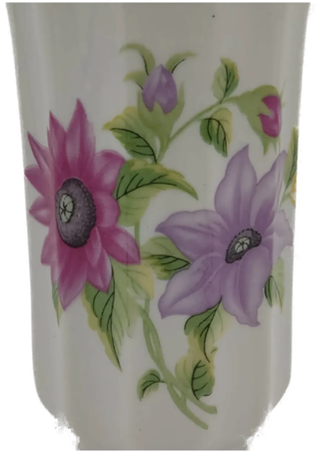 Porzellan - Vase mit Blumendekor – Bild 2