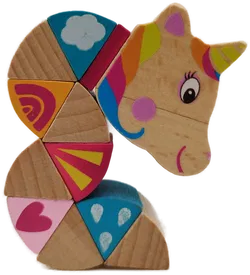 Einhorn Holz-Spielzeug für Babys - Bild 1