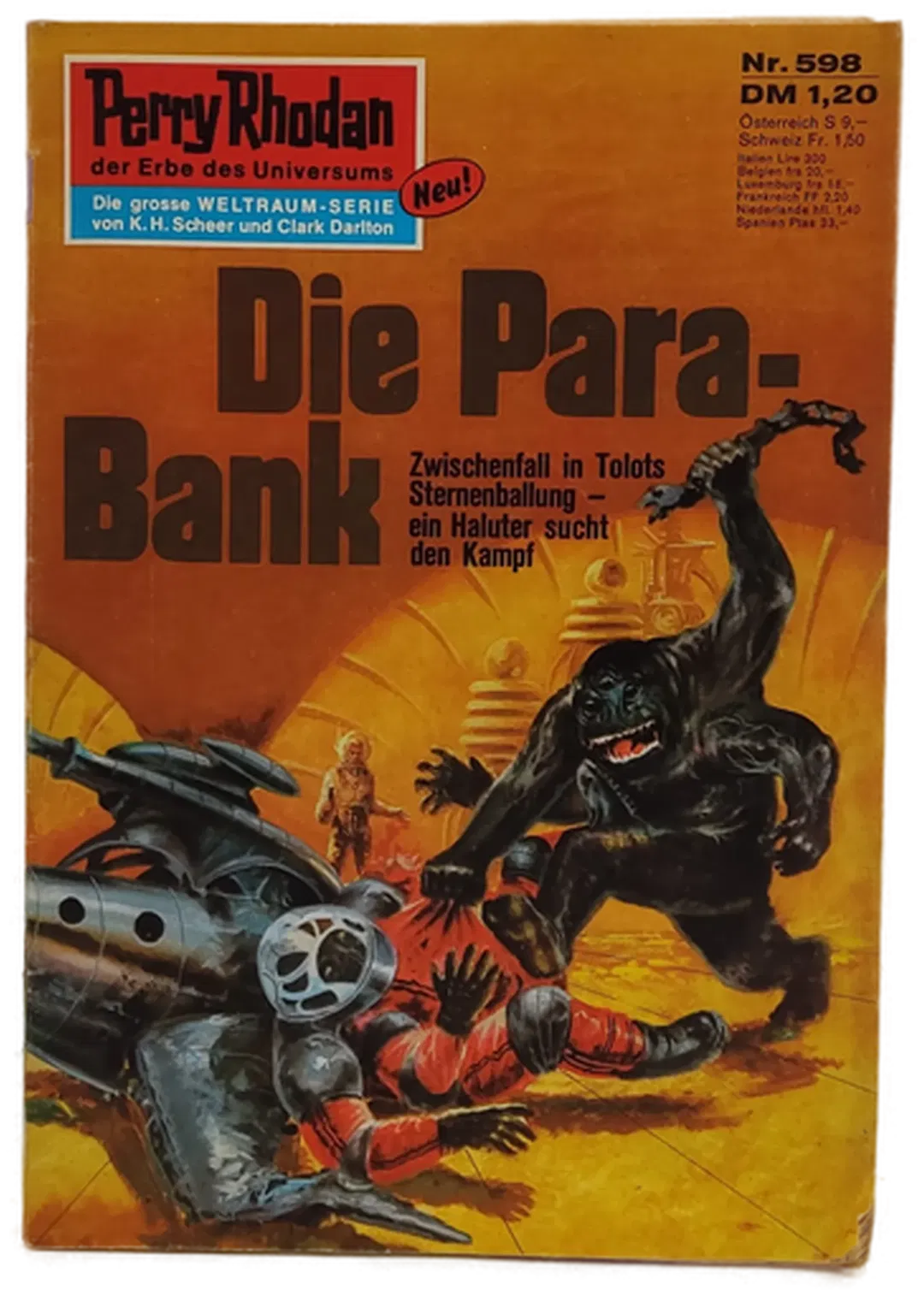 Romanheft Perry Rhodan Die Para Bank Erstauflage Nr.598 - Bild 2