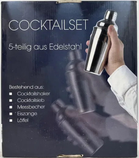 Cocktailset 5-teilig aus Edelstahl - Bild 4