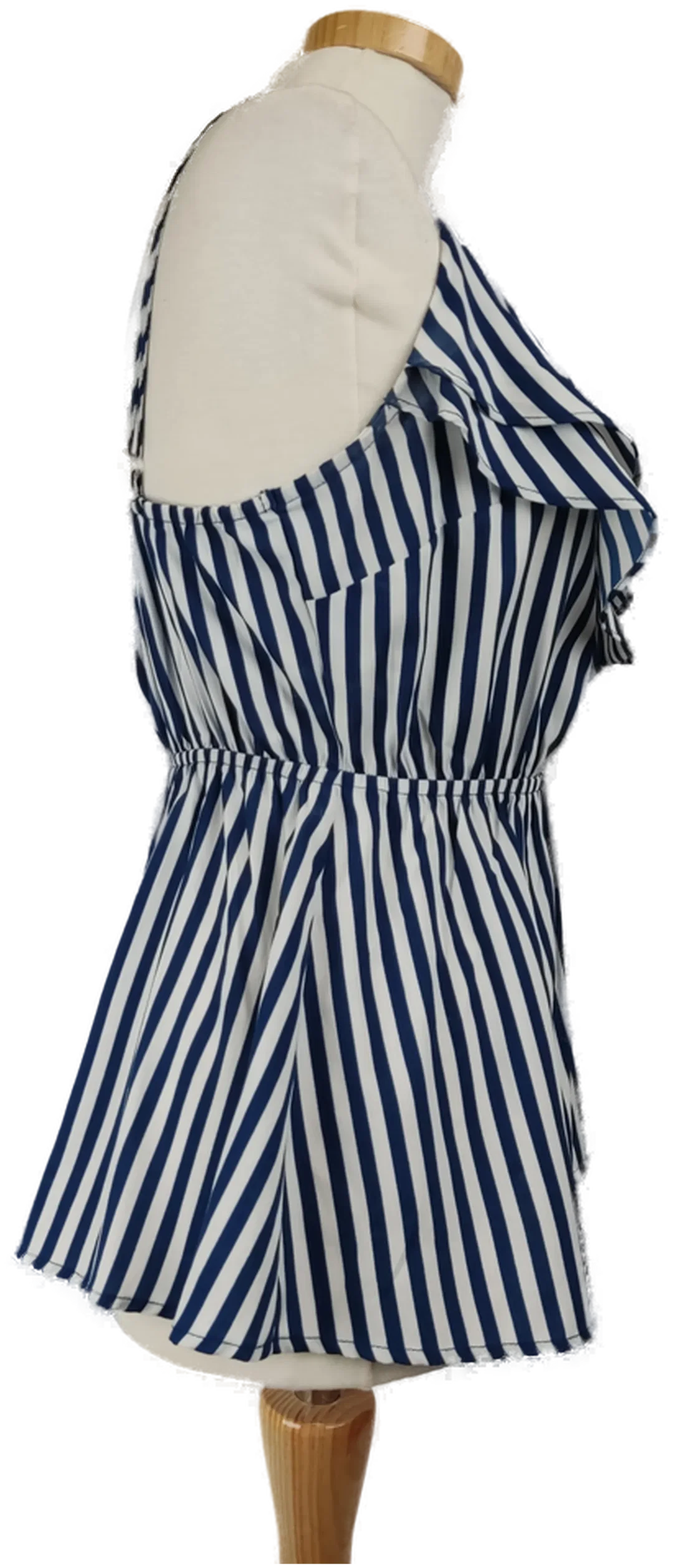 Damen Trägerbluse blau weiß gestreift- L/ 40 – Bild 3