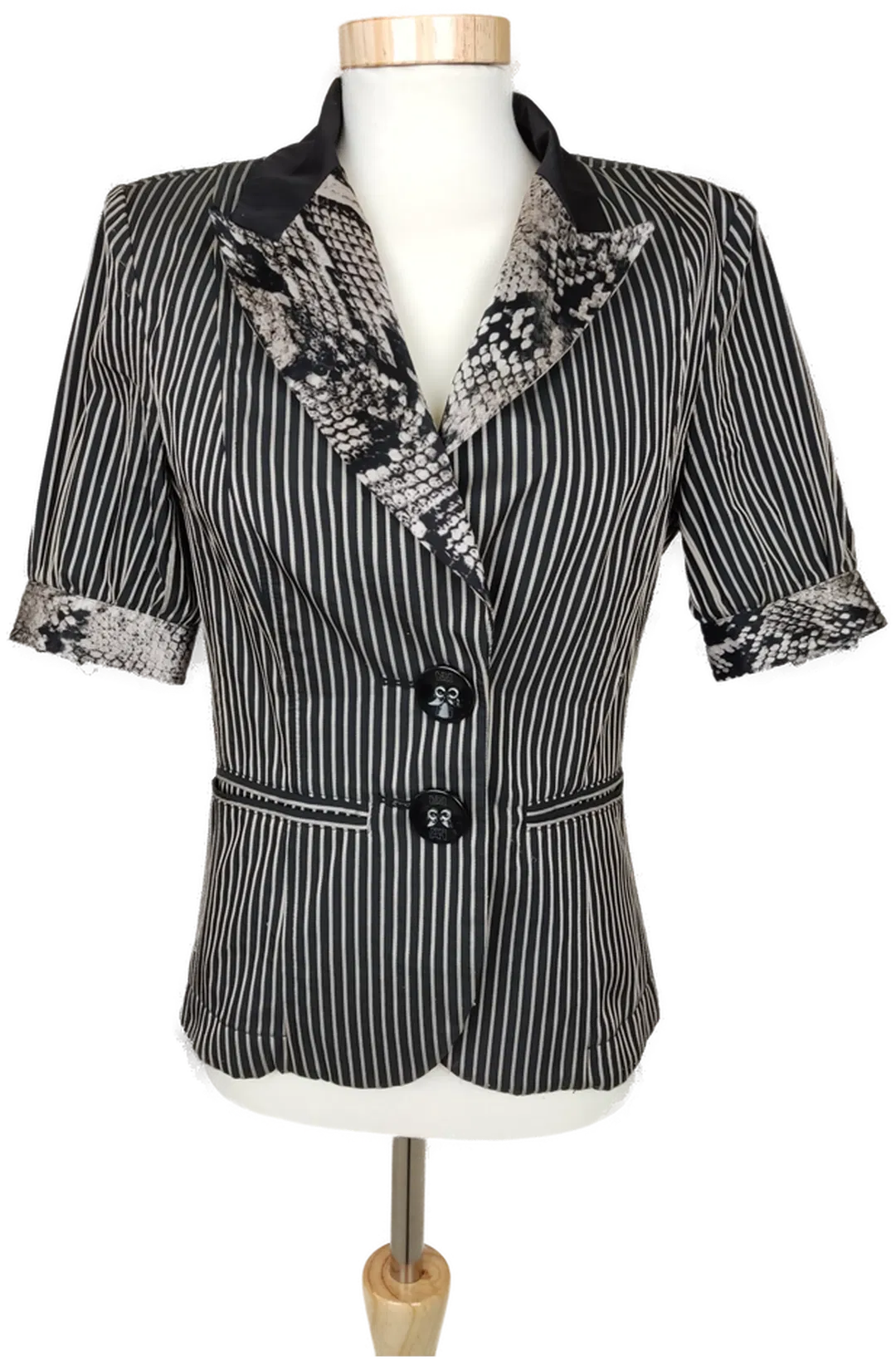 AirField Damenblazer, schwarz/weiß - Größe XS  - Bild 1