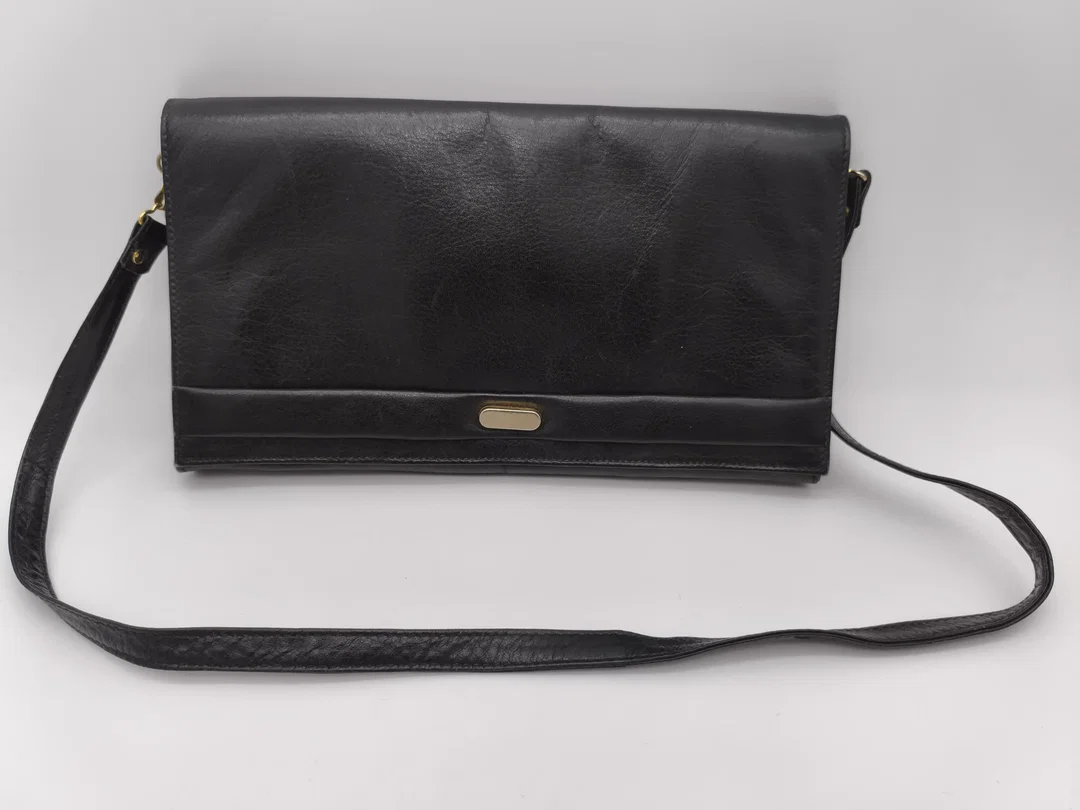 Vintage Leder - Handtasche von Feichtinger, Echtleder, 1970er/1980er – Bild 1