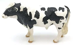Schleich Bulle schwarz weiß - Bild 3