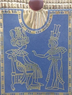 Goldene Thron des Tutanchamon Porzellan & Zertifikat von Franklin Mint | Limitierte Rarität - Bild 8