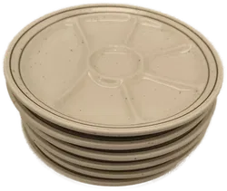 6 Fondueteller, France, Keramik - Bild 5