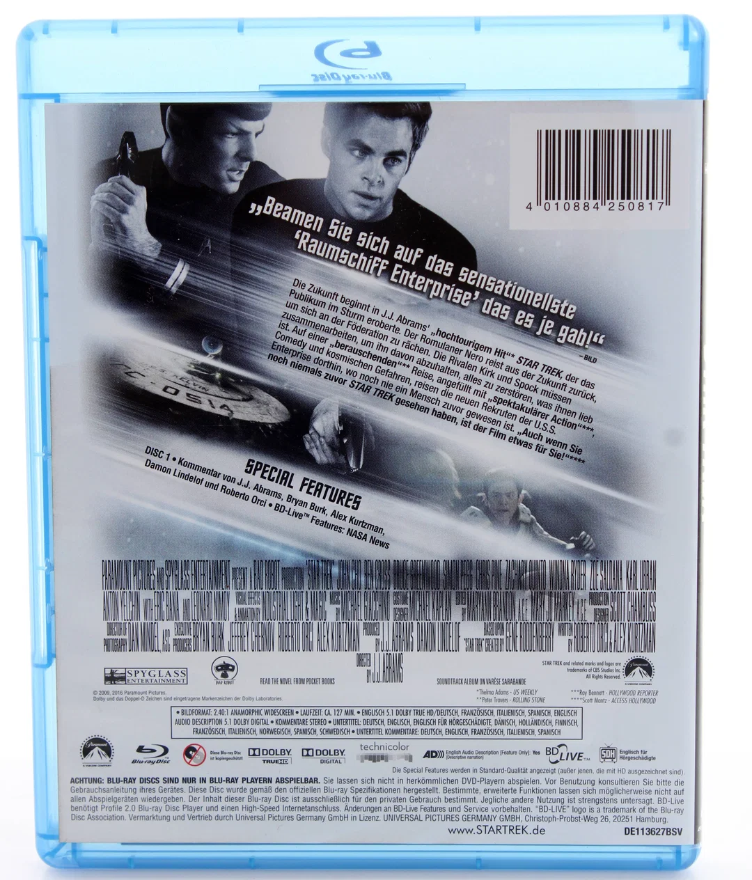 Blu Ray "Star Trek" –  Konvolut (3 Filme)  FSK 12 | Science-Fiction | Action | Abenteuer – Bild 4