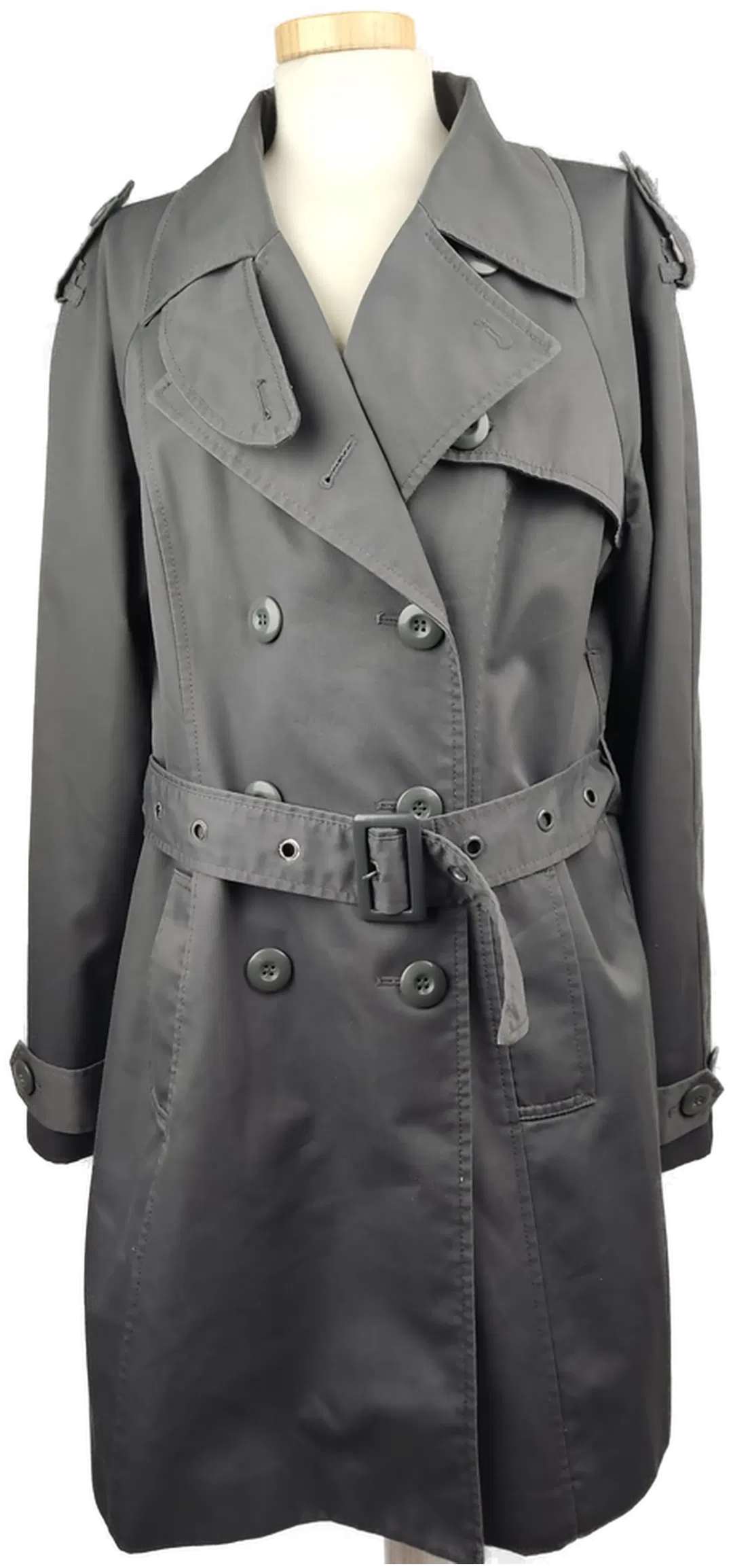 H&M Damen Trenchcoat anthrazit - M/38 - Bild 1