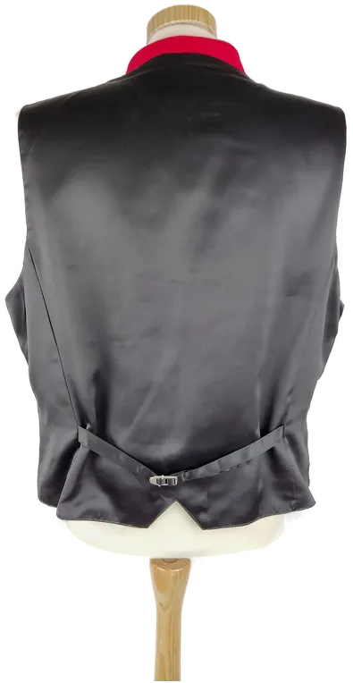Samtgilet "Stocker Point", ärmellos mit Stehkragen, rot, Größe 56 – Bild 3